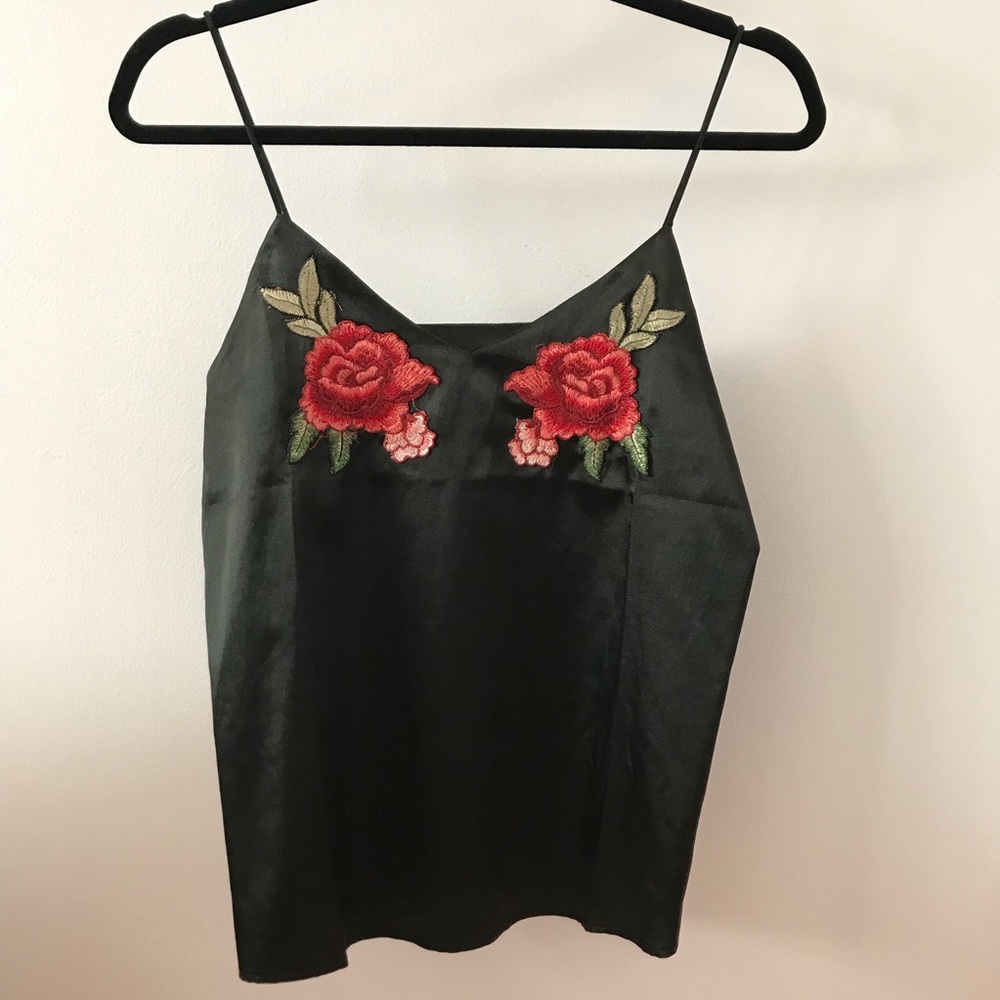 Boutique Applique Embroidered Cami